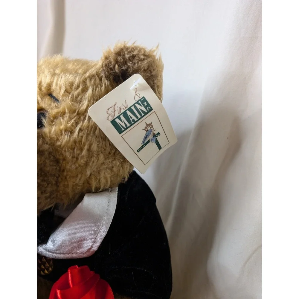 First‎ And Main 'Romeo' Plush Bear With Rose And Tux And Gift Valentine